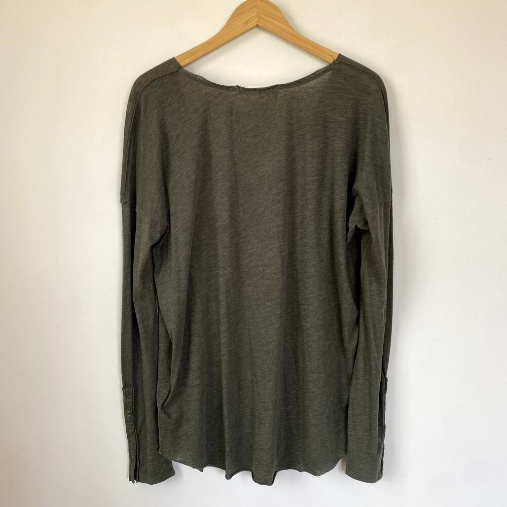 NEW Free People Sienna Snap Sleeve T-Shirt Medium - Picture 8 of 8